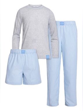 Calvin Klein Youth 3-piece sleep set. Size XS 5/6. Unisex. New in package.